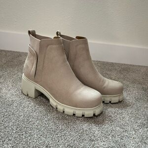 Soda Cream Ankle Booties